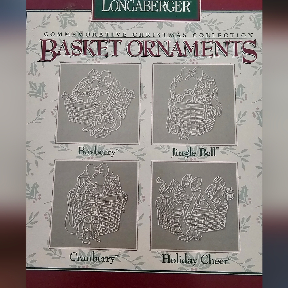 Longaberger Silver Basket Ornaments Collection